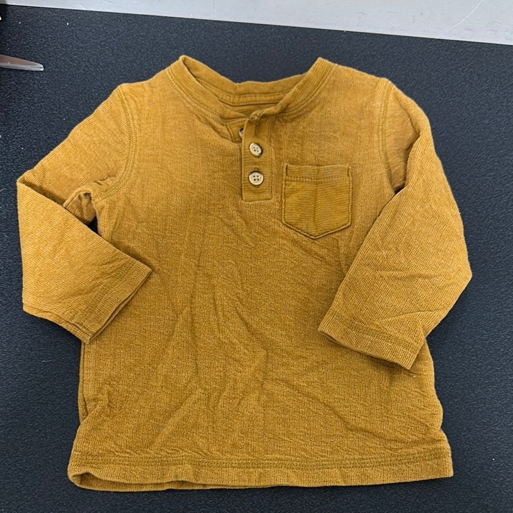 Cat & Jack Mustard Long Sleeve Shirt